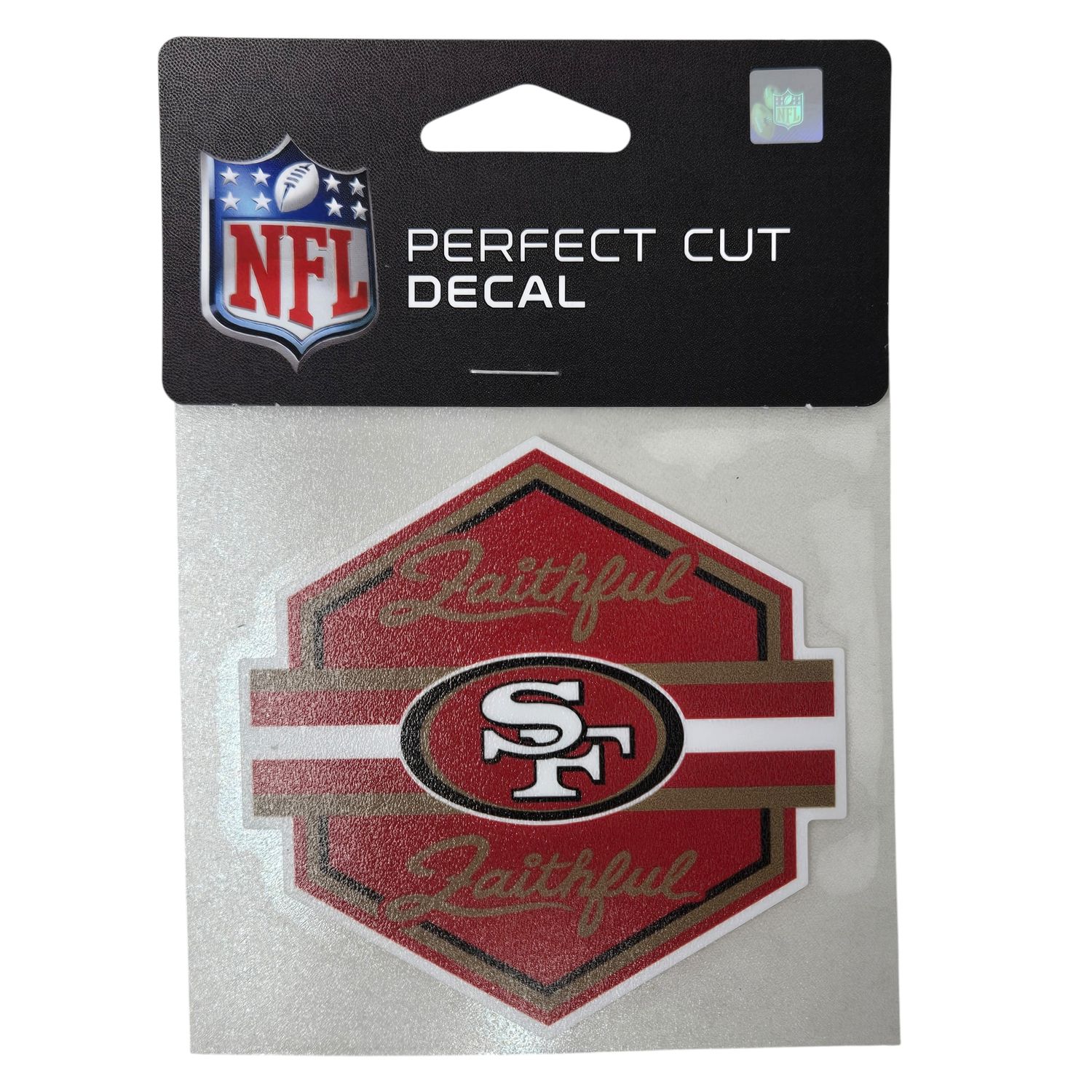 San Francisco 49ers Faithful 4" x 4" Perfect Cut Color Decal