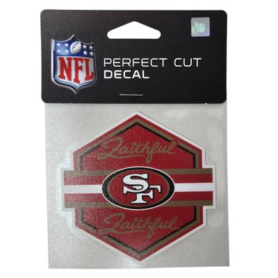 San Francisco 49ers Faithful 4" x 4" Perfect Cut Color Decal