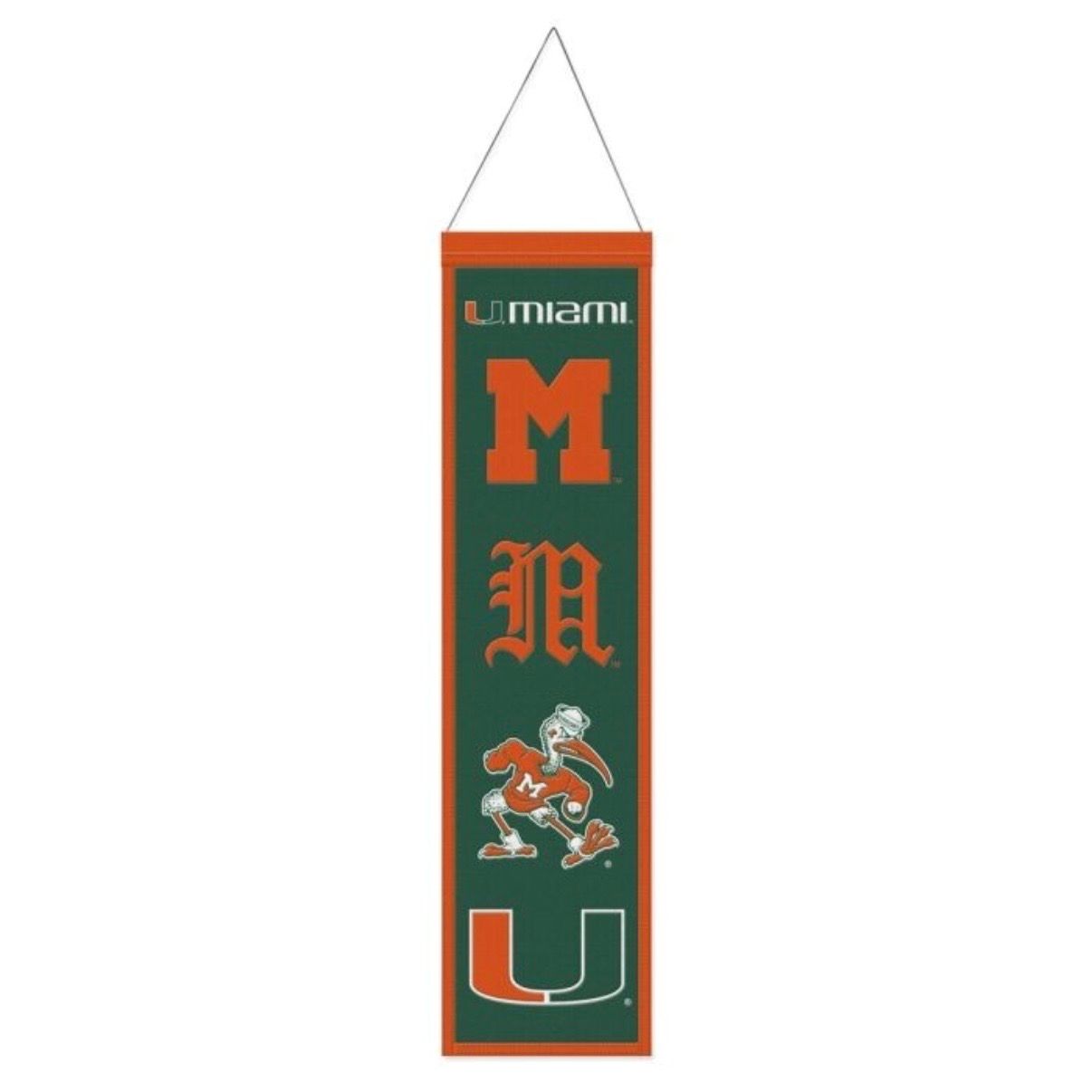 Miami Hurricanes 8” x 32” Banner Miami Hurricanes 8” x 32” Banner
