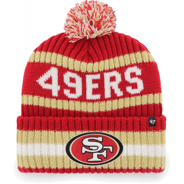 San Francisco 49ers Men’s 47 Bering Cuffed Pom Knit Hat San Francisco 49ers Men’s 47 Bering Cuffed Pom Knit Hat