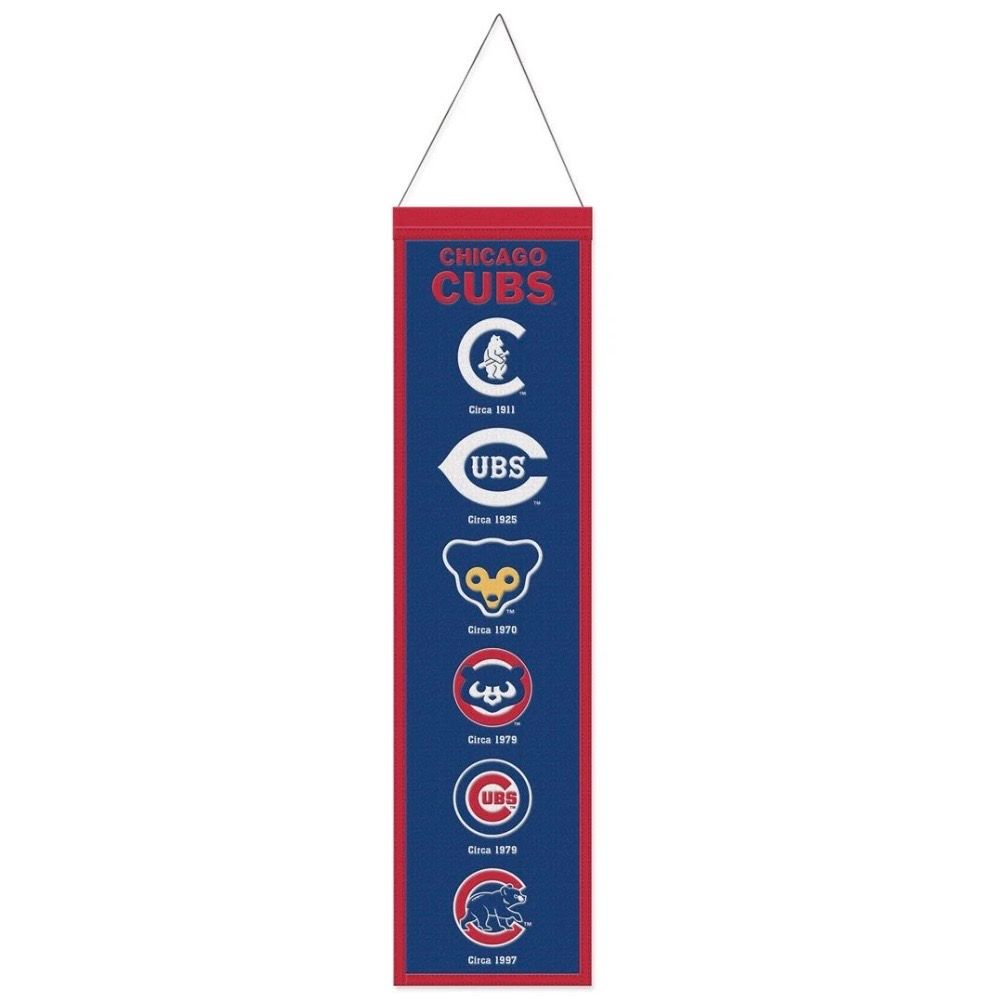 Chicago Cubs 8" x 32" Heritage Banner
