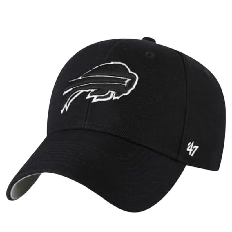 Buffalo Bills Men’s Black 47 Brand Clean Up Adjustable Hat