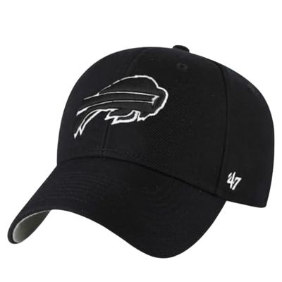 Buffalo Bills Men’s Black 47 Brand Clean Up Adjustable Hat Buffalo Bills Men’s Black 47 Brand Clean Up Adjustable Hat