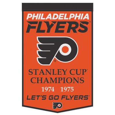 Philadelphia Flyers Stanley Cup Champions 24 x 38 Wool Banner