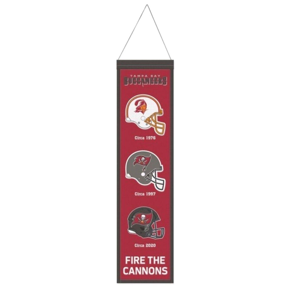 Tampa Bay Buccaneers 8” x 32” Heritage Banner