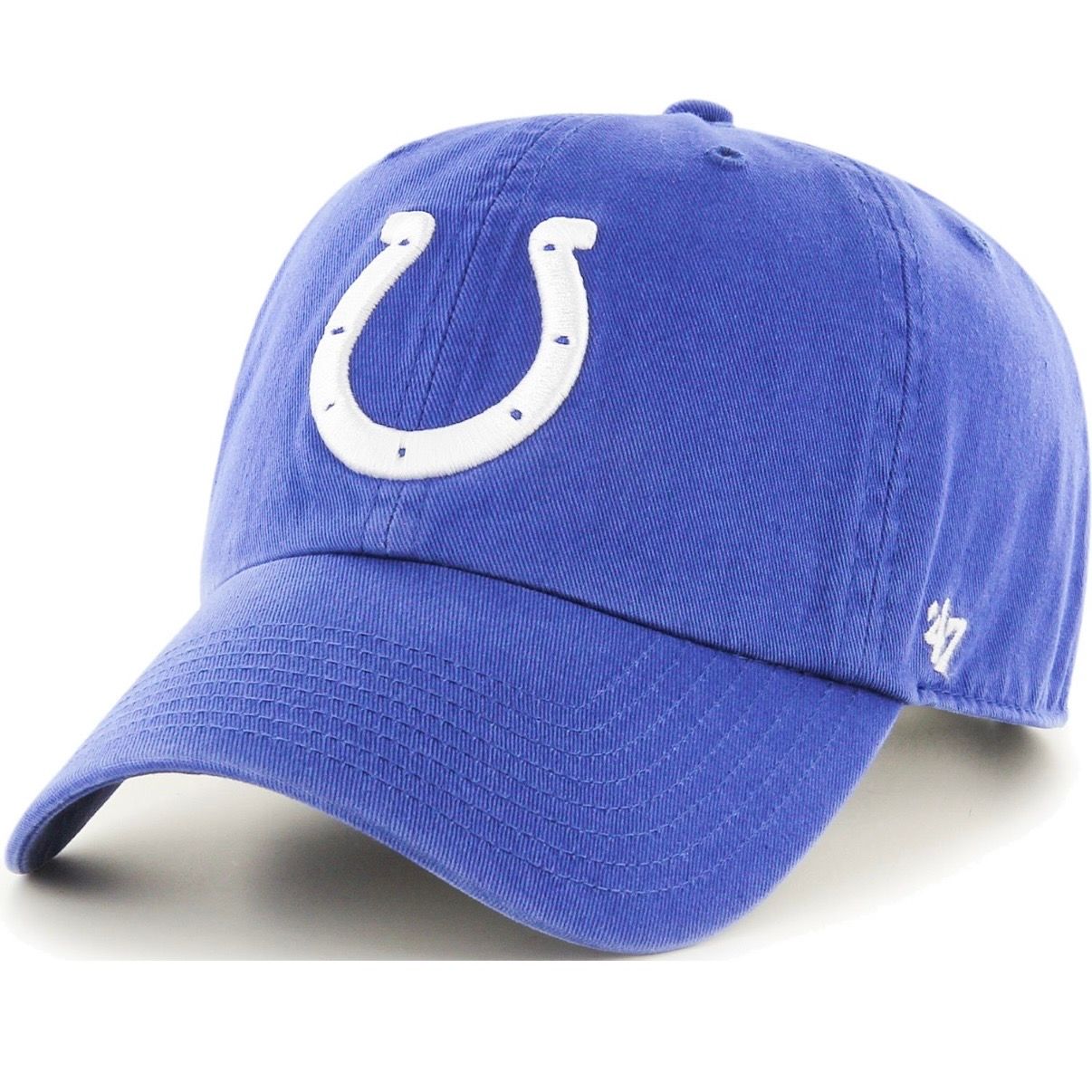 Indianapolis Colts Men’s Blue 47 Brand Clean Up Adjustable Hat