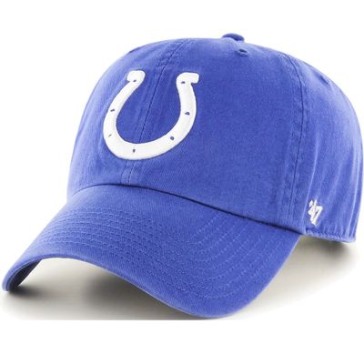 Indianapolis Colts Men’s Blue 47 Brand Clean Up Adjustable Hat