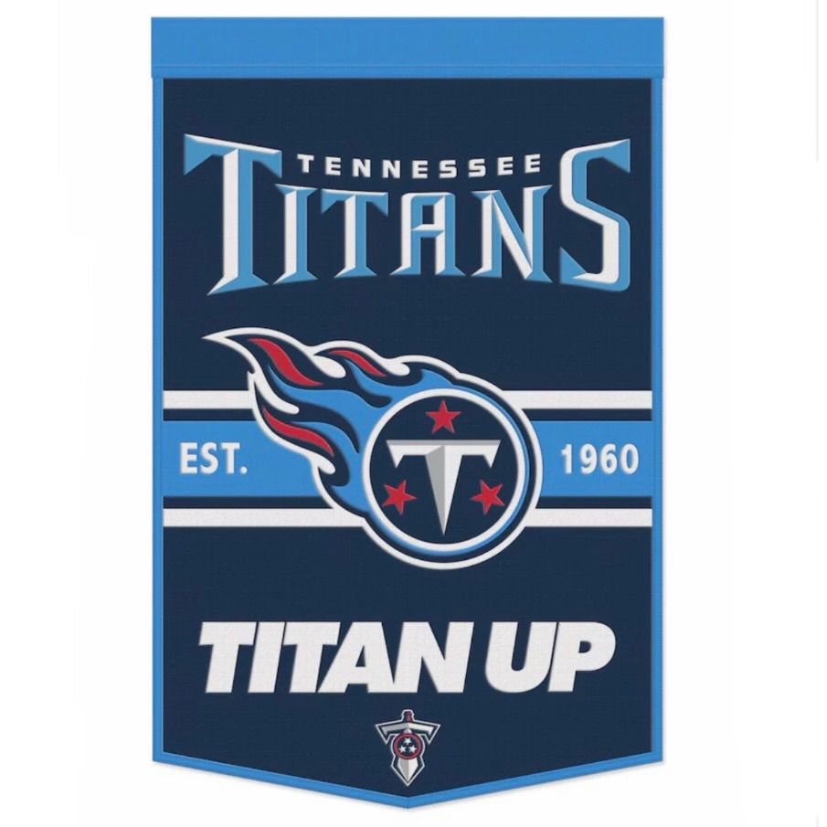Tennessee Titans Titan Up 24 x 38 Wool Banner