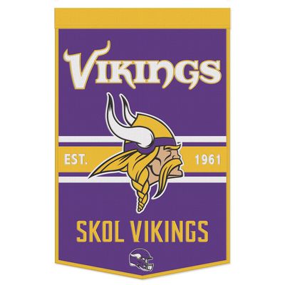 Minnesota Vikings Skol 24 x 38 Wool Banner