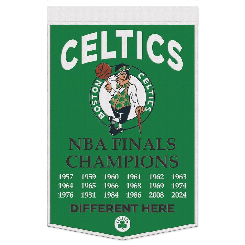 Boston Celtics NBA FInals Champions 24 x 38 Wool Banner Boston Celtics NBA FInals Champions 24 x 38 Wool Banner