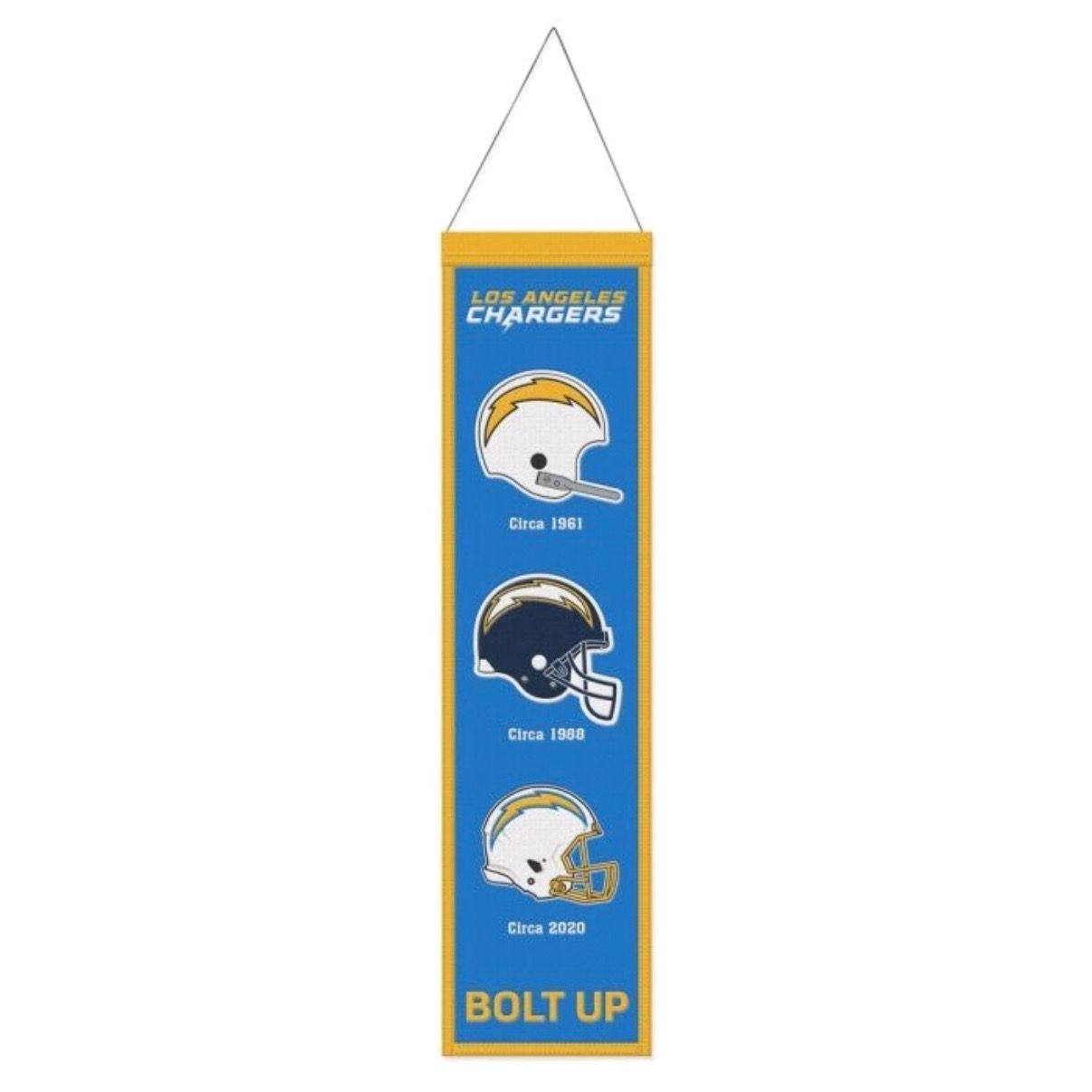 Los Angeles Chargers Blue 8 Los Angeles Chargers Blue 8" x 32" Heritage Banner
