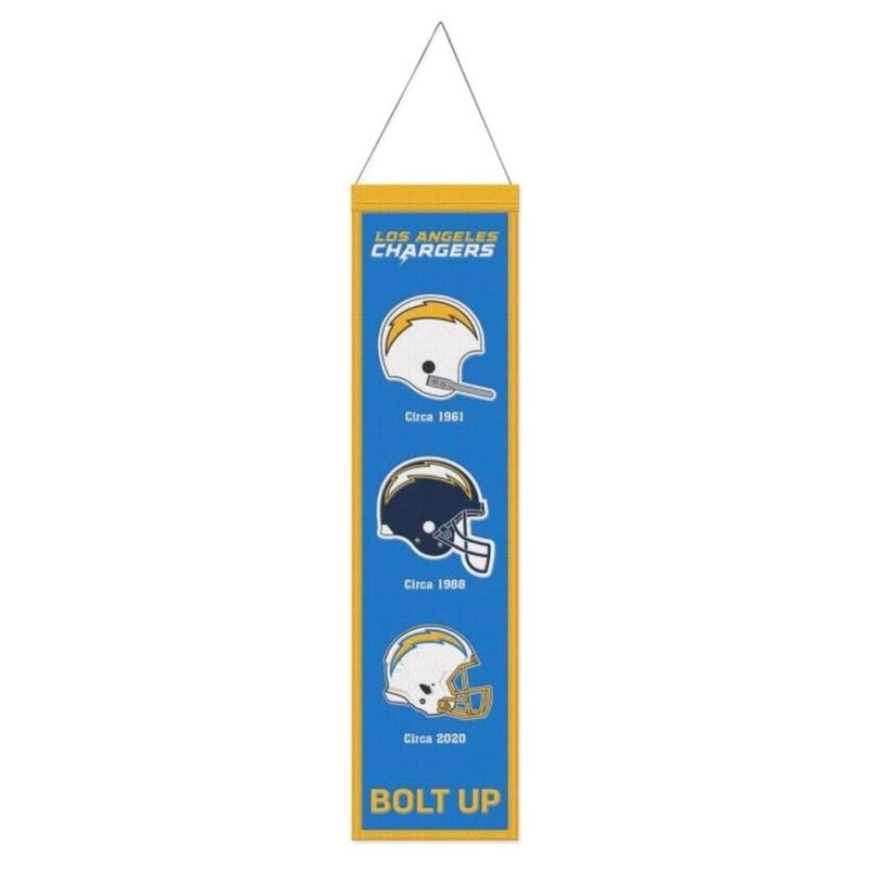 Los Angeles Chargers Blue 8 Los Angeles Chargers Blue 8" x 32" Heritage Banner