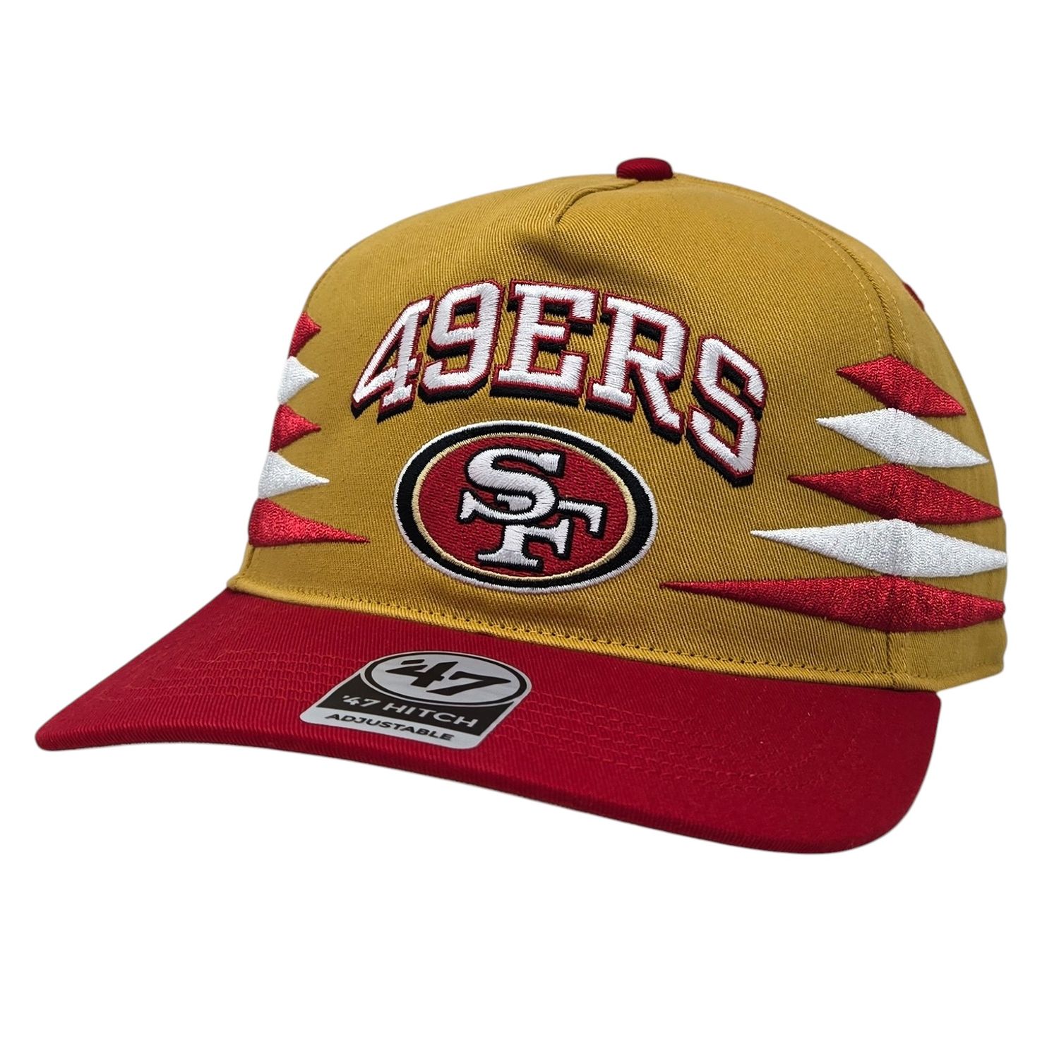 San Francisco 49ers Men’s Gold Diamond Cut 47 Brand Snapback Hat