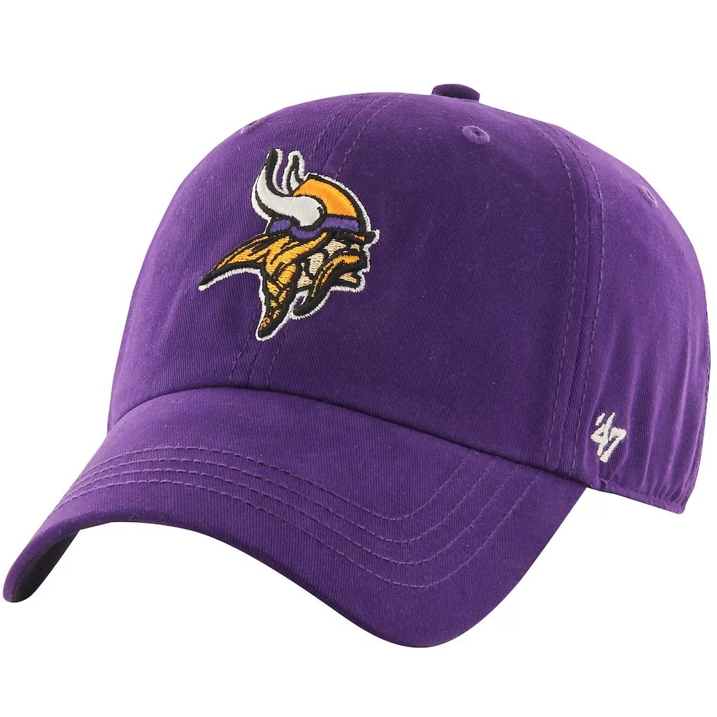 Minnesota Vikings Youth Purple 47 Brand Clean Up Adjustable Hat