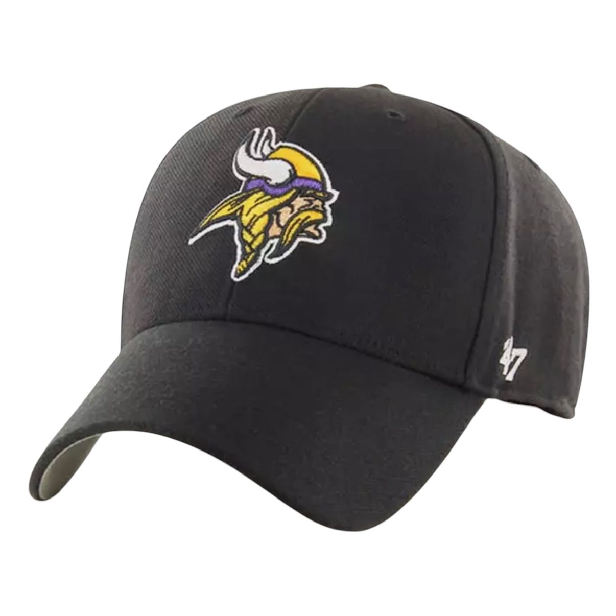 Minnesota Vikings Men's Black 47 Brand MVP Adjustable Hat