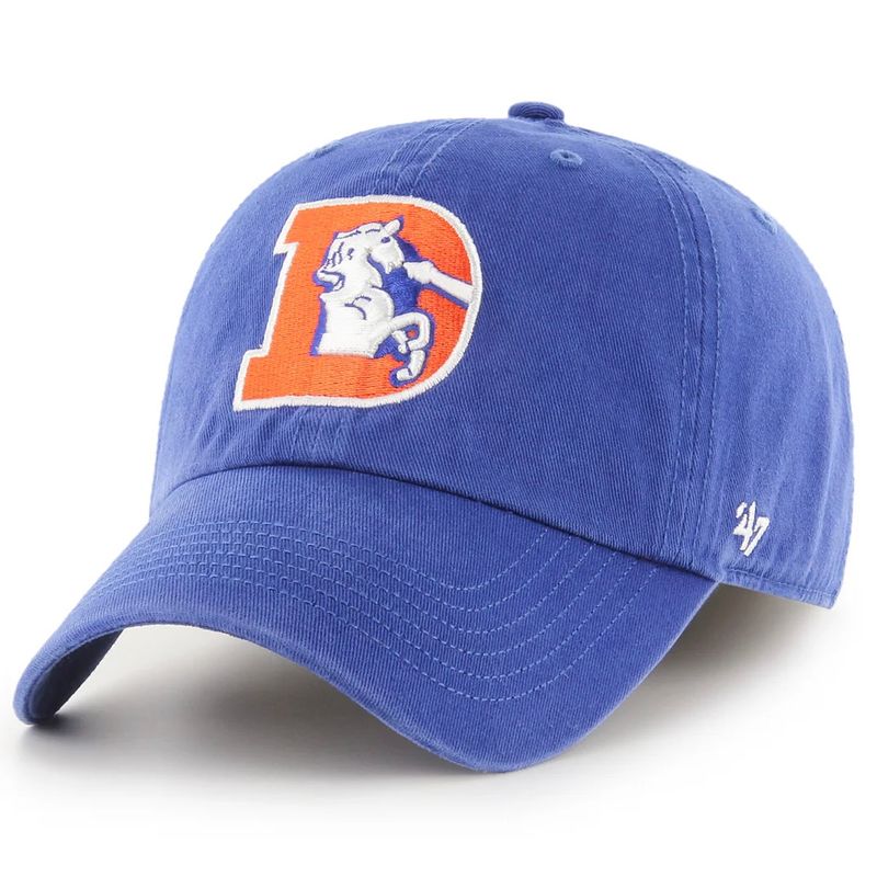 Denver Broncos Youth Blue Historic 47 Brand Clean Up Adjustable Hat Denver Broncos Youth Blue Historic 47 Brand Clean Up Adjustable Hat