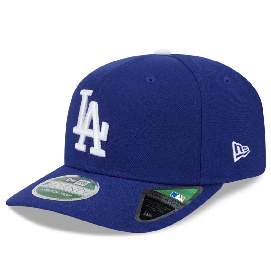 Los Angeles Dodgers Men's Blue New Era Player Replica 9SEVENTY Stretch-Snap Adjustable Hat