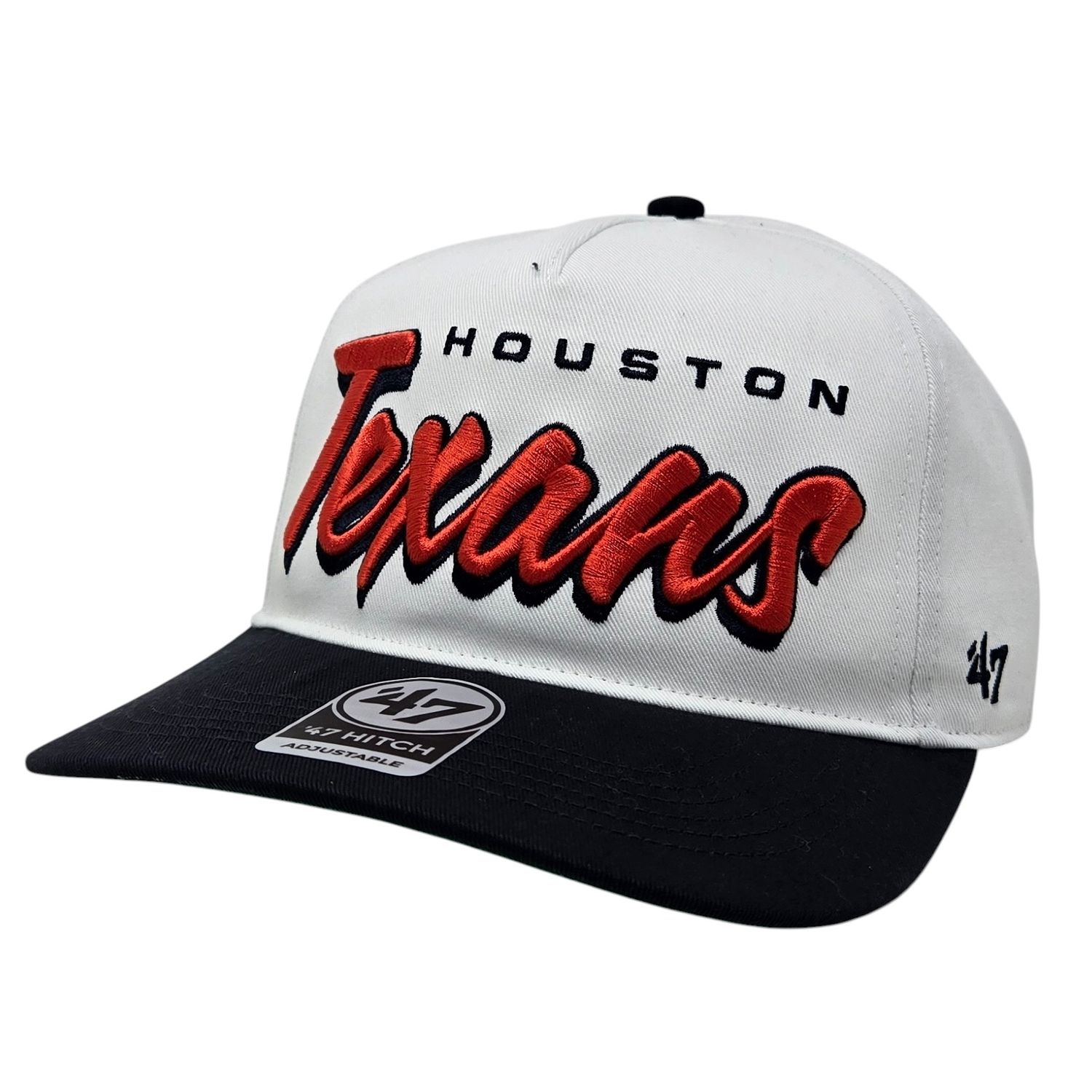 Houston Texans Men’s White Drop Shadow 47 Hitch Adjustable Hat