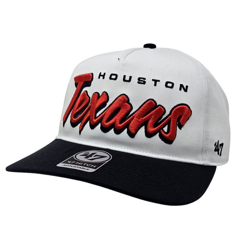 Houston Texans Men’s White Drop Shadow 47 Hitch Adjustable Hat Houston Texans Men’s White Drop Shadow 47 Hitch Adjustable Hat