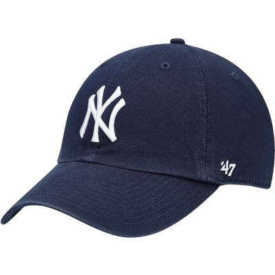 New York Yankees Men’s Navy 47 Brand Clean Up Adjustable Hat New York Yankees Men’s Navy 47 Brand Clean Up Adjustable Hat