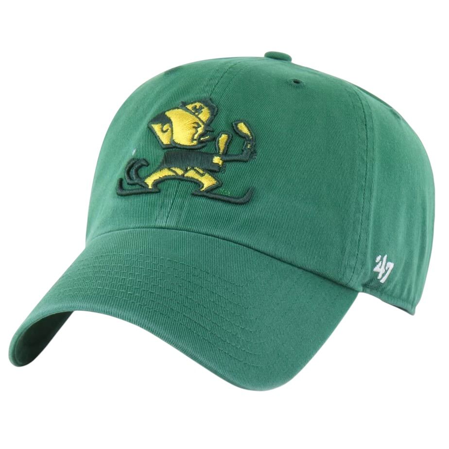 Notre Dame Fighting Irish Men’s Green Leprechaun 47 Brand Clean Up Adjustable Hat Notre Dame Fighting Irish Men’s Green Leprechaun 47 Brand Clean Up Adjustable Hat