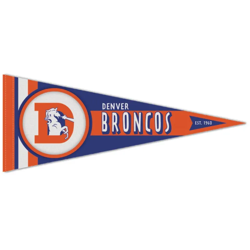 Denver Broncos Historic 12 Denver Broncos Historic 12" x 30" Premium Pennant