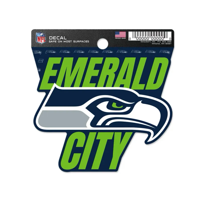 Seattle Seahawks Emerald City 3 Seattle Seahawks Emerald City 3" x 3" Decal