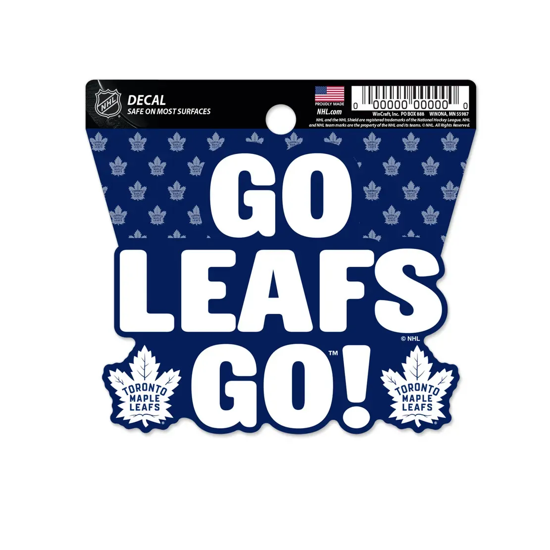 Toronto Maple Leafs Go Leafs Go 3 Toronto Maple Leafs Go Leafs Go 3" x 3" Decal