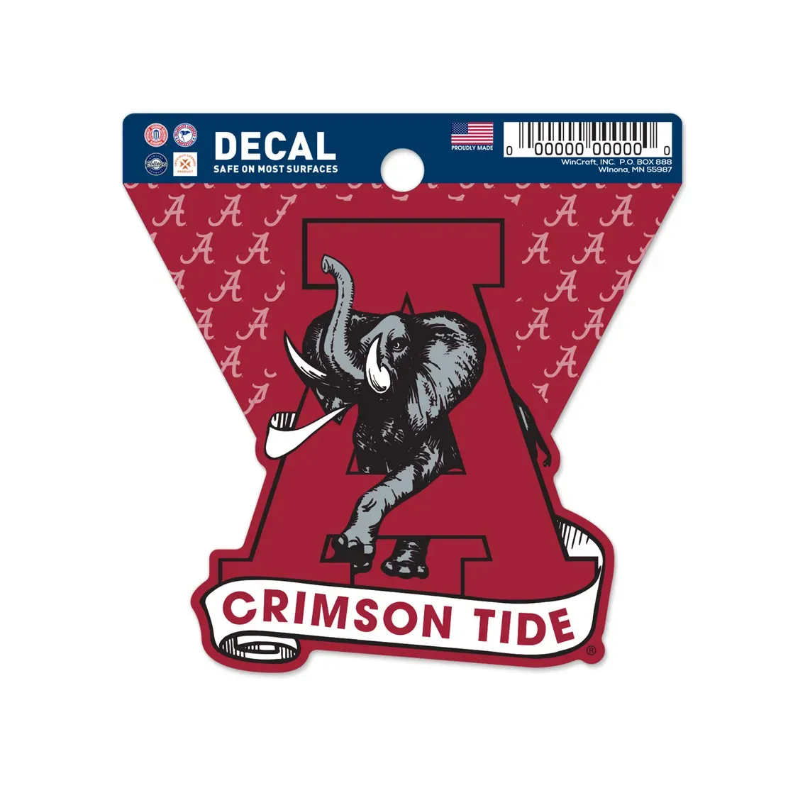 Alabama Crimson Tide Mascot 3 Alabama Crimson Tide Mascot 3" x 3" Decal