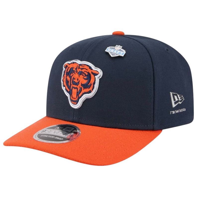 Chicago Bears Men’s New Era Navy/Orange 2026 NFL Draft On Stage Pre-Curved 9FIFTY Snapback Hat Chicago Bears Men’s New Era Navy/Orange 2026 NFL Draft On Stage Pre-Curved 9FIFTY Snapback Hat