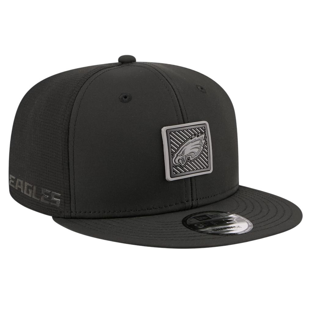 Philadelphia Eagles Men’s Black New Era 2026 NFL Training Camp 9FIFTY Adjustable Hat