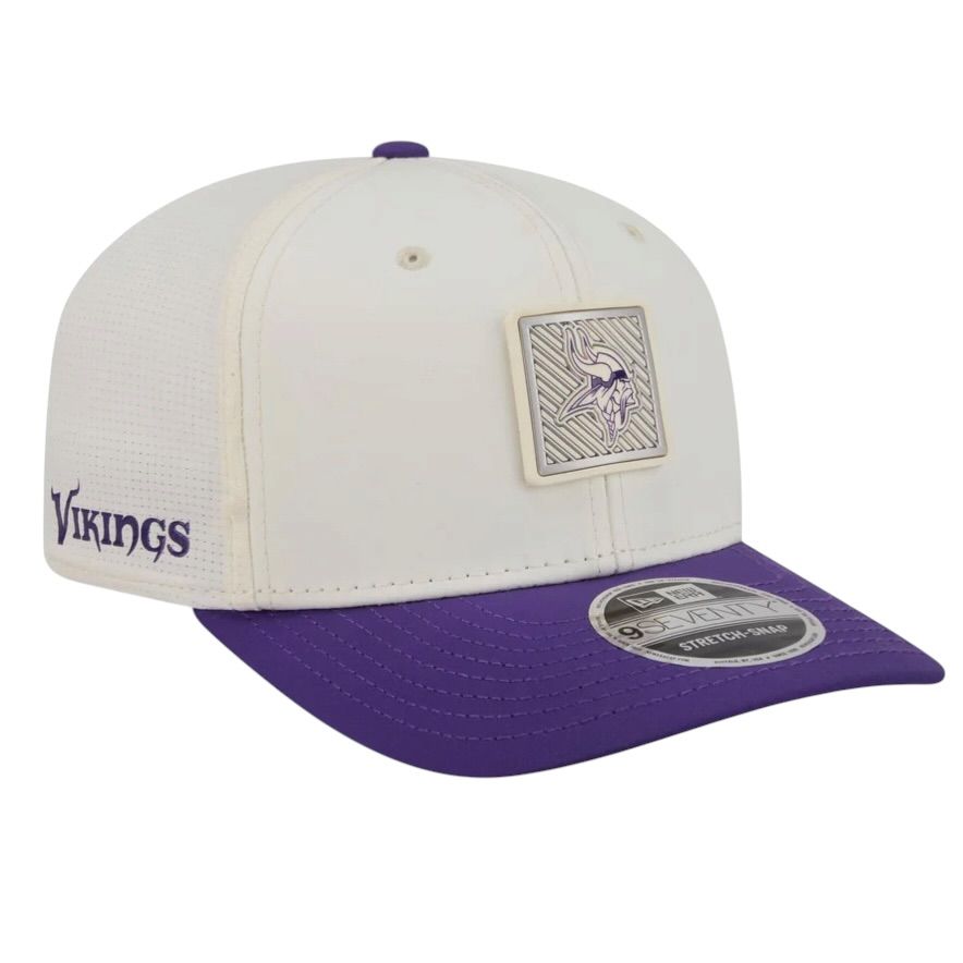 Minnesota Vikings Men’s Cream New Era 2026 NFL Training Camp 9SEVENTY Adjustable Hat Minnesota Vikings Men’s Cream New Era 2026 NFL Training Camp 9SEVENTY Adjustable Hat