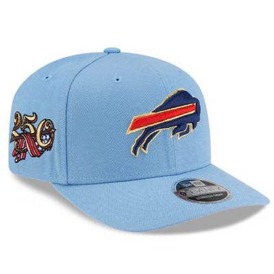 Buffalo Bills Men's Sky Blue USA Logo 250th Anniversary Patch New Era 9SEVENTY Stretch-Snap Hat