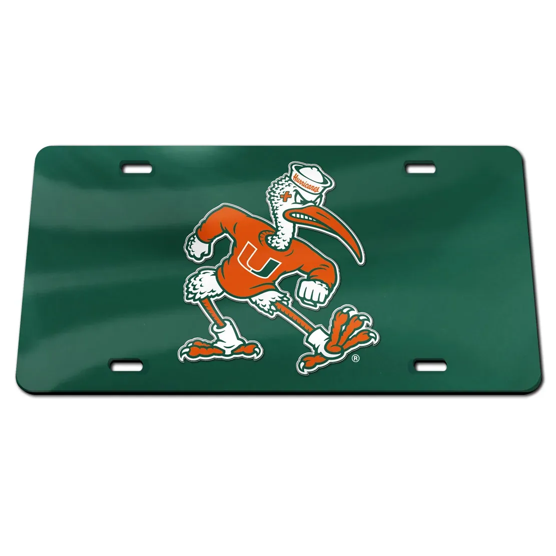 Miami Hurricanes Laser Tag Green License Plate Miami Hurricanes Laser Tag Green License Plate