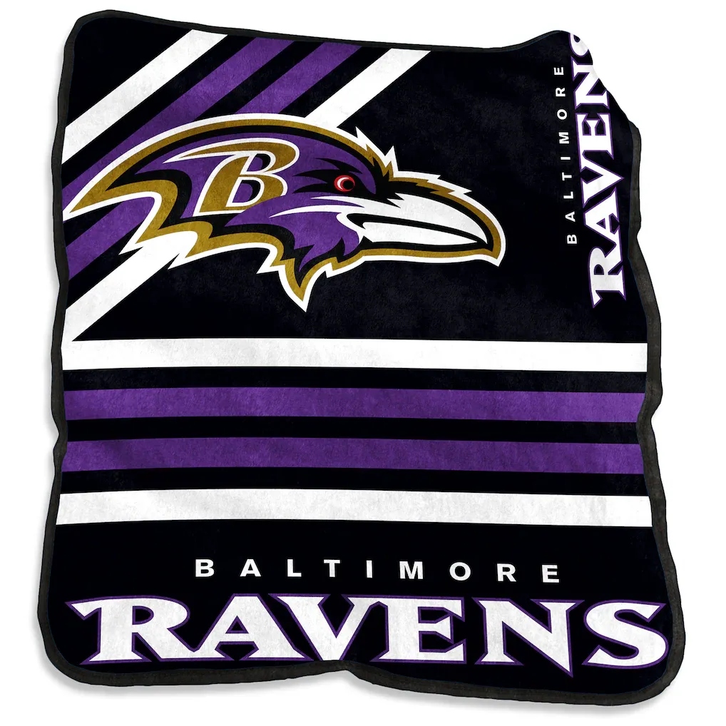Baltimore Ravens 50 Baltimore Ravens 50" x 60" Plush Raschel Throw Blanket