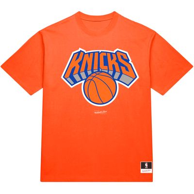 New York Knicks Men’s Orange Mitchell & Ness Basic Logo T-Shirt New York Knicks Men’s Orange Mitchell & Ness Basic Logo T-Shirt