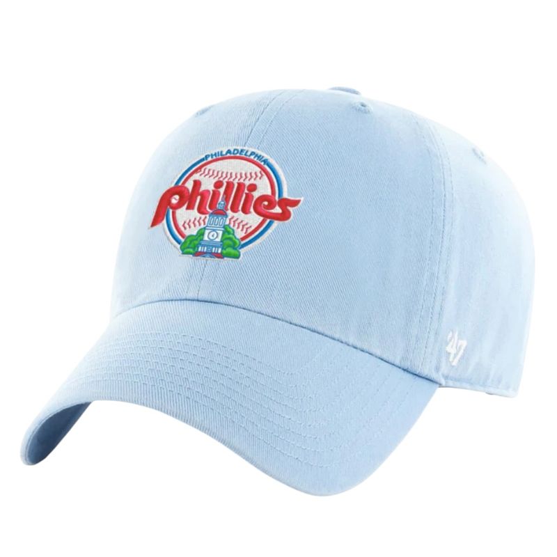 Philadelphia Phillies Men’s Baby Blue 47 Brand Clean Up Cooperstown Adjustable Hat Philadelphia Phillies Men’s Baby Blue 47 Brand Clean Up Cooperstown Adjustable Hat
