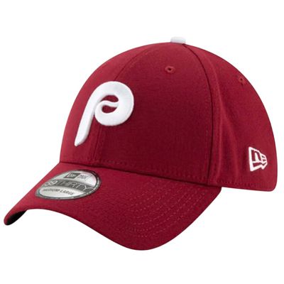 Philadelphia Phillies Men's Maroon Alternate Team Classic New Era 39THIRTY Flex Fit Hat Philadelphia Phillies Men's Maroon Alternate Team Classic New Era 39THIRTY Flex Fit Hat
