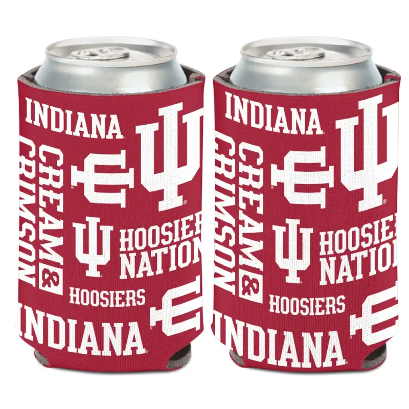 Indiana Hoosiers 12 Ounce Can Cooler Koozie Indiana Hoosiers 12 Ounce Can Cooler Koozie