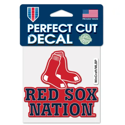 Boston Red Sox Nation 4" x 4" Perfect Cut Color Decal