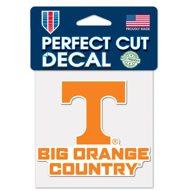 Tennessee Volunteers 4" x 4" Perfect Cut Color Decal