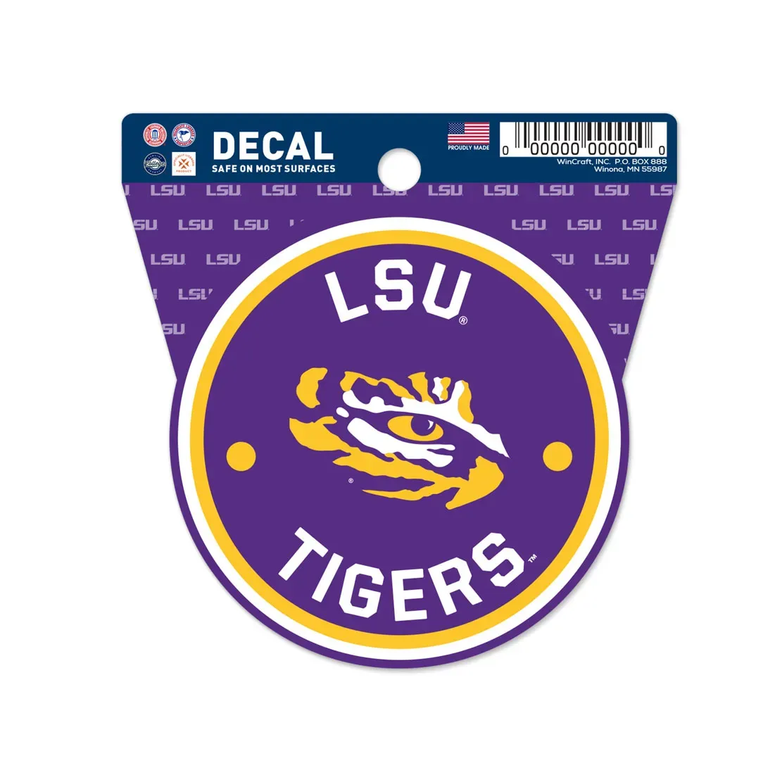 LSU Tigers 3 LSU Tigers 3" x 3" Decal