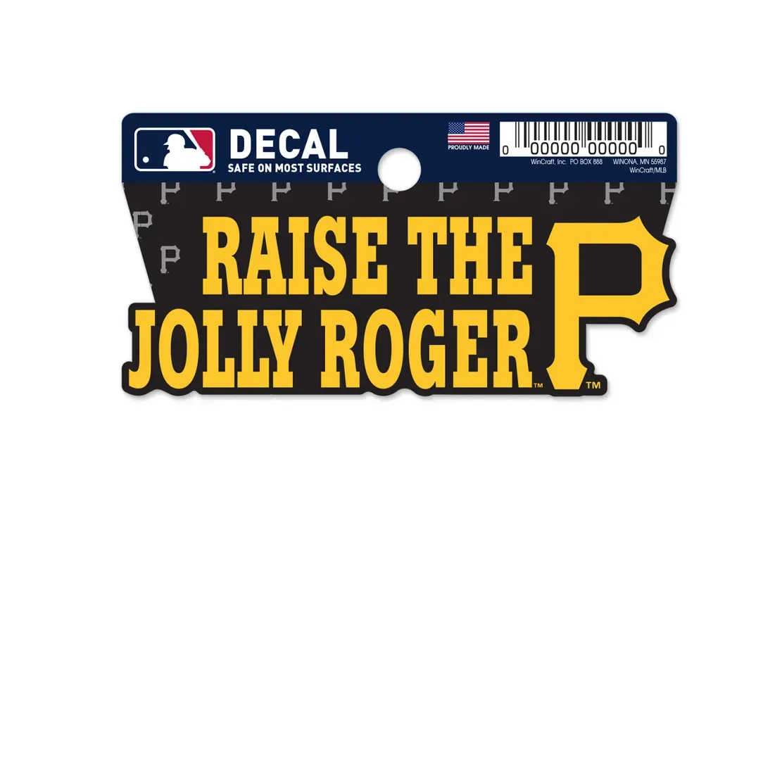 Pittsburgh Pirates Raise The Jolly 2 Pittsburgh Pirates Raise The Jolly 2" x 3" Decal