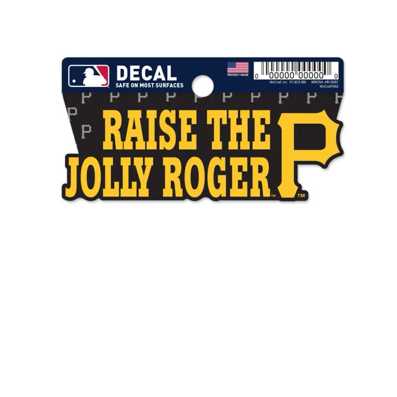 Pittsburgh Pirates Raise The Jolly 2 Pittsburgh Pirates Raise The Jolly 2" x 3" Decal