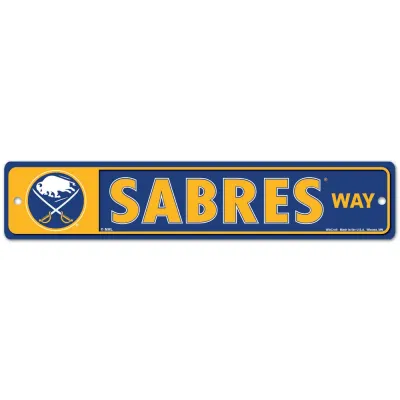 Buffalo Sabres 3.75 Buffalo Sabres 3.75" x 19" Team Street Sign