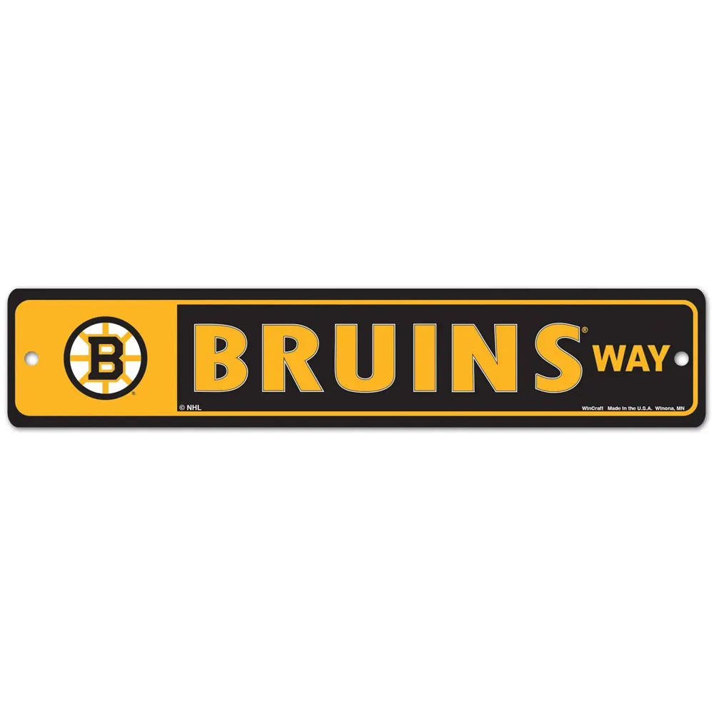 Boston Bruins 3.75 Boston Bruins 3.75" x 19" Team Street Sign