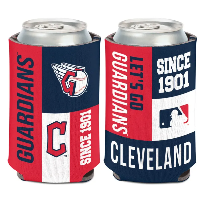 Cleveland Guardians 12 Ounce Can Cooler Koozie Cleveland Guardians 12 Ounce Can Cooler Koozie