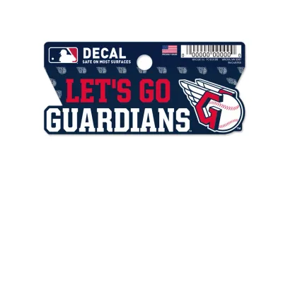 Cleveland Guardians Let's Go 2" x 3" Decal
