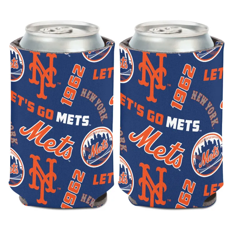 New York Mets 12 Ounce Can Cooler Koozie New York Mets 12 Ounce Can Cooler Koozie