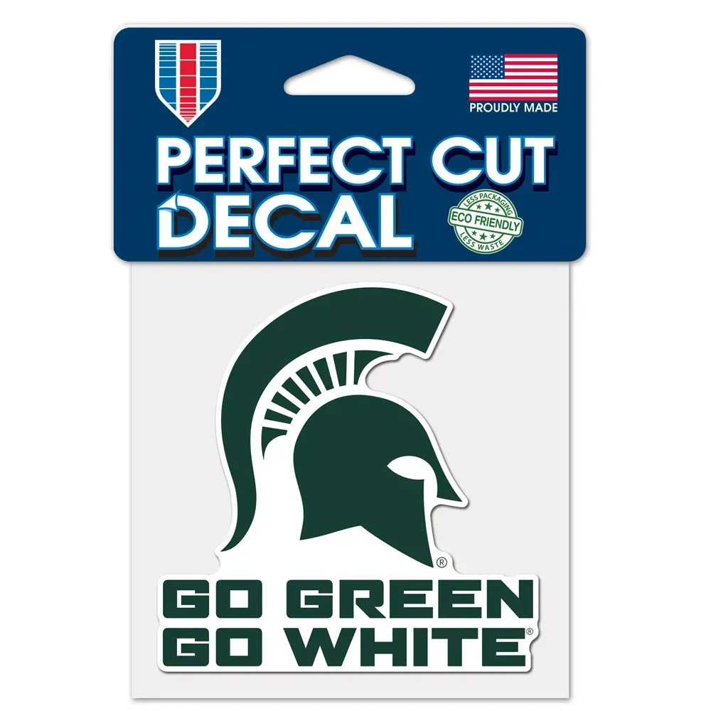 Michigan State Spartans GO 4 Michigan State Spartans GO 4" x 4" Perfect Cut Color Decal